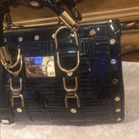 Gianni Versace Patent Madonna Snap Out Of It Bag - Picture 2 of 8